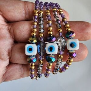 Chic Multicolor Beaded Bracelet Set